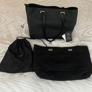 Seville Lo & Sons Seville Tote Black Leather